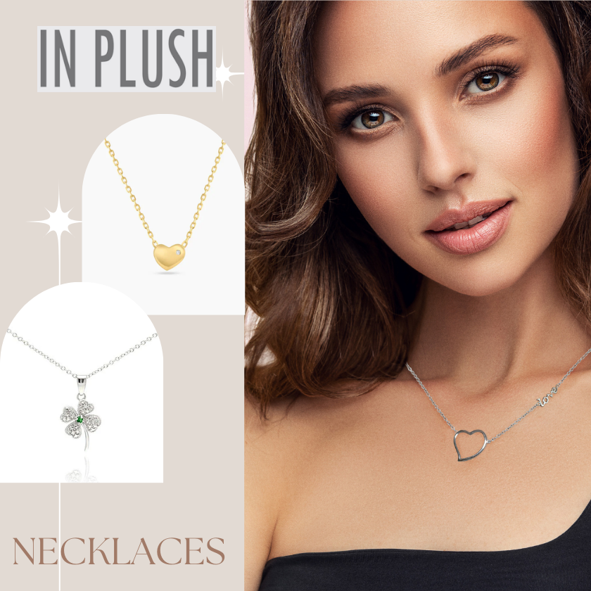 Sterling silver Necklaces for women | 14k gold Necklaces | In Plush